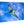 Acrylic photo print of a bird soaring in a blue sky with white clouds