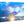 Glossy aluminum photo print of sun rays shining through dramatic clouds in a blue sky