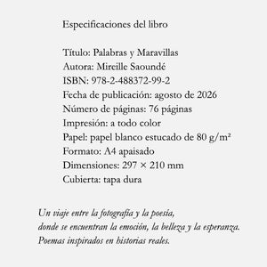 Especificaciones del libro :