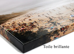 mock up toile  brillante