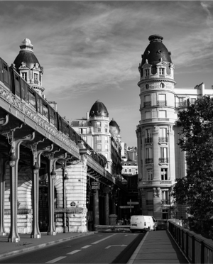 Main image Bir-Hakeim en clair-obscur - Fine Art avec texture