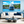 Modern living room with blue accents and large yacht wall art above white sofa