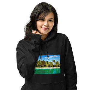 Sweat à capuche écologique unisexe - Éden Cristallin - ESPOIR PHOTOS