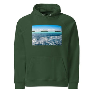 Sweat à capuche écologique unisexe - Lagon Royal - ESPOIR PHOTOS