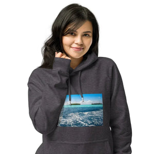 Sweat à capuche écologique unisexe - Lagon Royal - ESPOIR PHOTOS