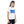 Girl wearing white organic cotton t-shirt with flying dinosaur print on the front